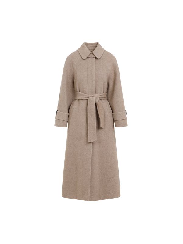 Wool Cashmere Belt Coat