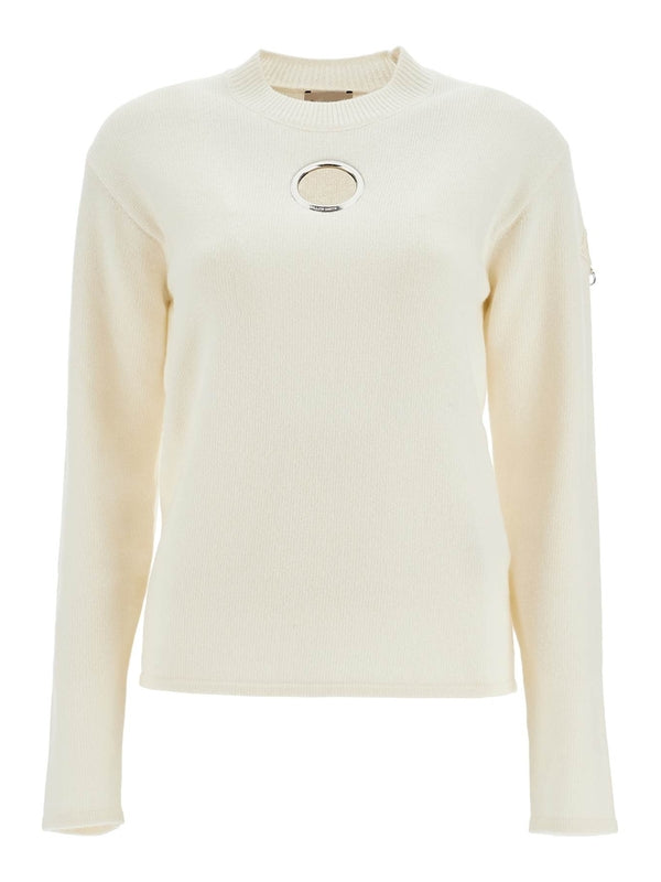 Willow Smith Eyelet Cutout Wool Cashmere Knit