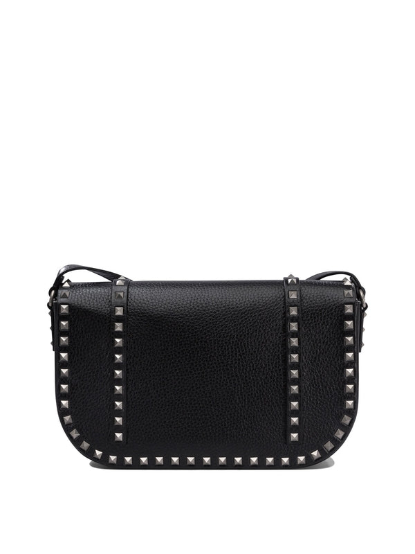 Rockstud Leather Messenger Crossbody Bag