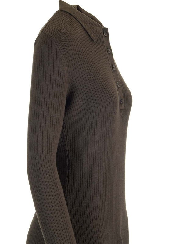 マルチボタンミディウールドレス