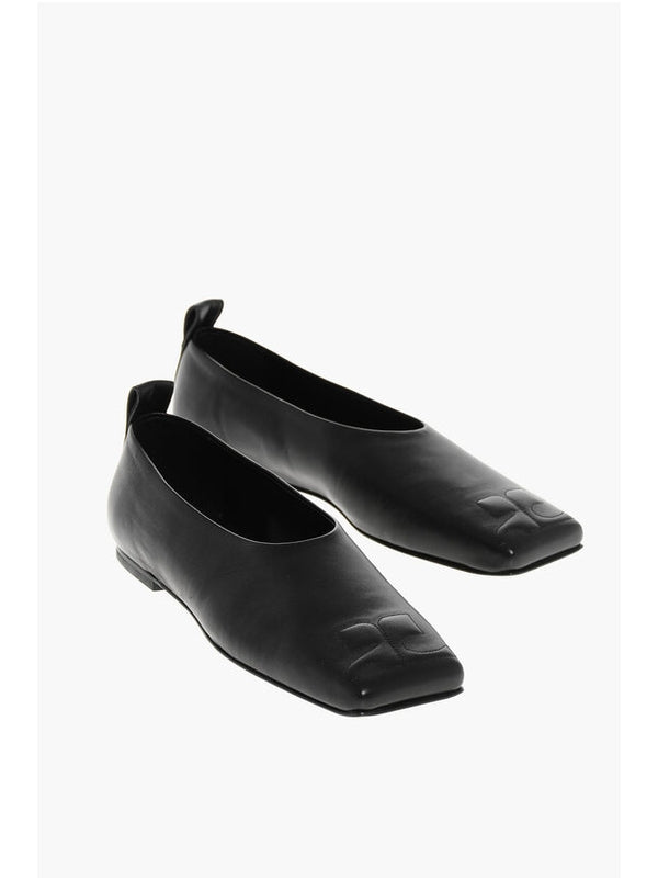 Courrèges Black Flat Shoes
