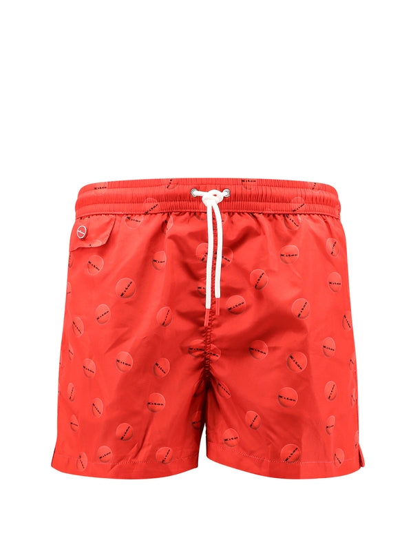 Logo Pattern Swim Shorts