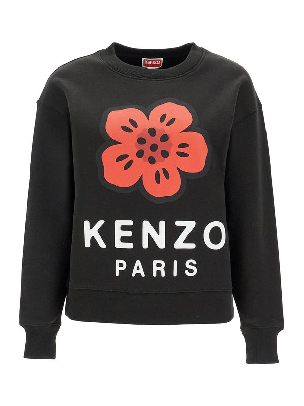 Bokeh Flower Cotton Sweatshirt