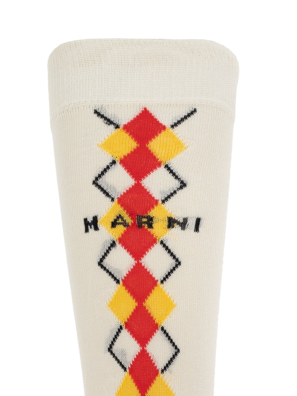 Logo Jacquard Detail Socks