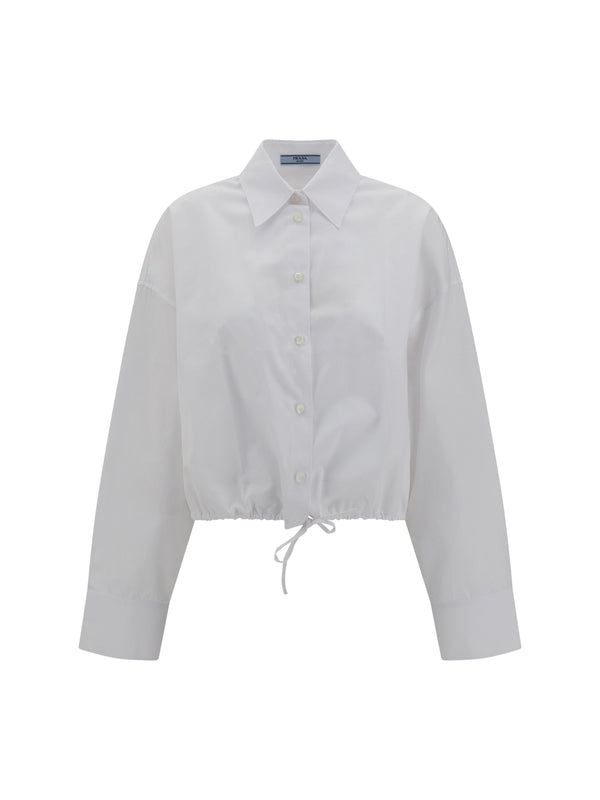 Back Triangle Logo Drawstring Shirt