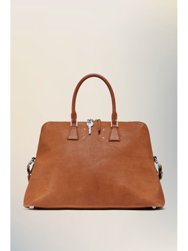 5ac Brown Leather Tote Bag