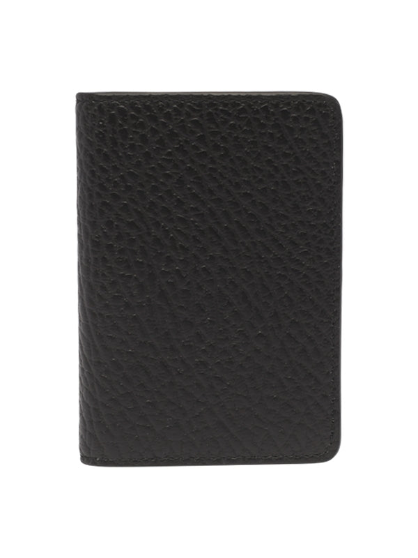 Stitch Leather Flap Card Wallet