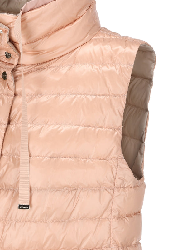 Reversible High Neck Padded Jacket Vest