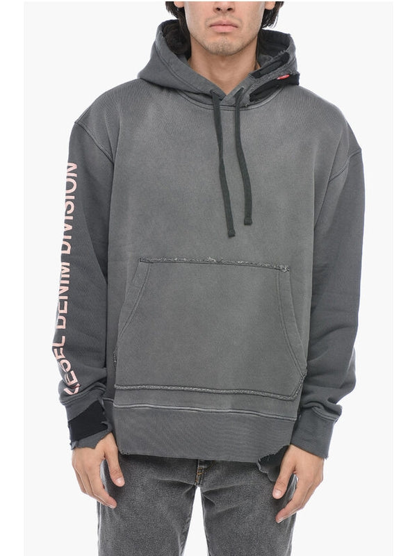 Printing Detail Cotton Hoodie