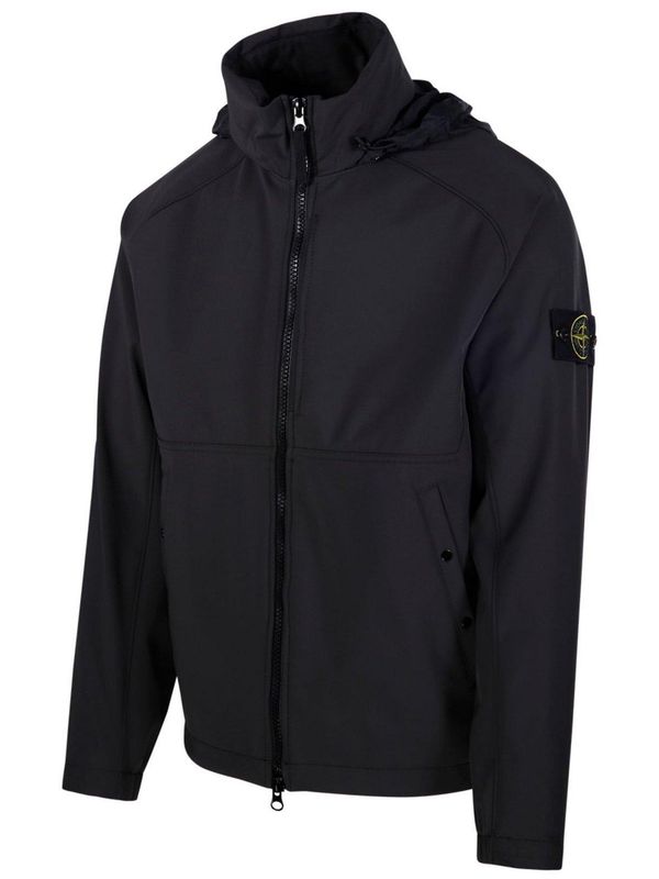 Wappen Patch High-Neck Hooded Jacket