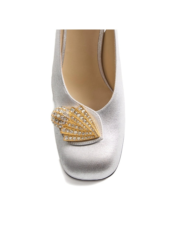 Valentino Silver Pumps Heels