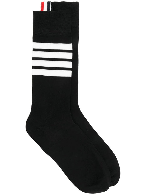 4-Bar Cotton Blend Socks