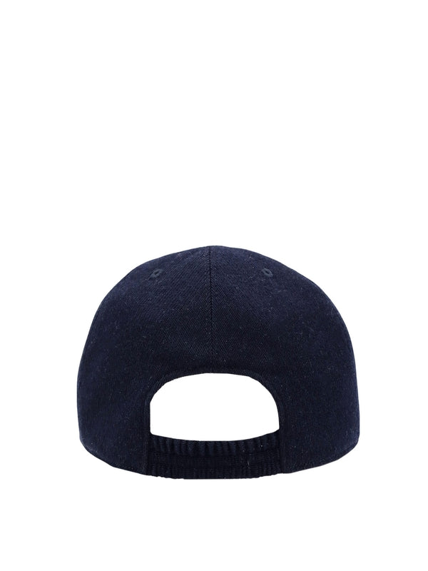 Logo Cashmere Silk Ball Cap