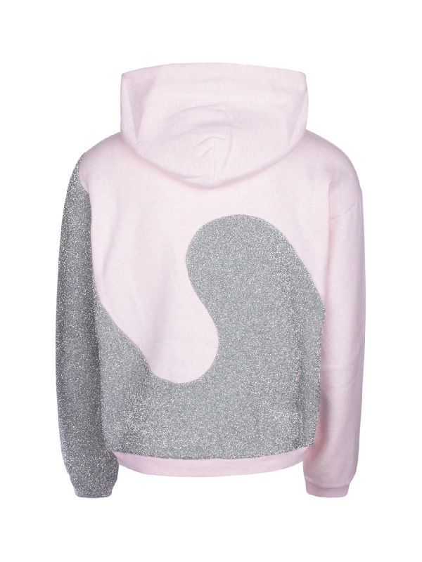 Erl Lurex Swirl Panel Hoodie