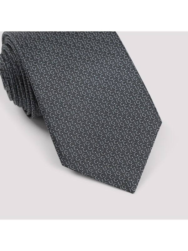 All-Over Logo Silk Tie