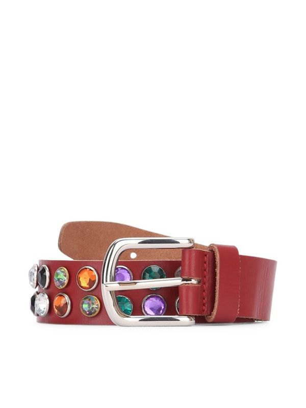Jewel Embellished Leather Belt