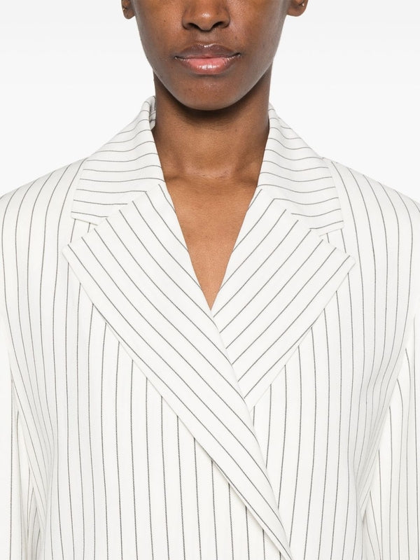 Stripe Double Breasted Jacket