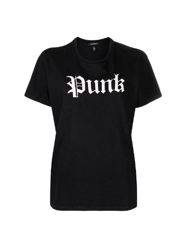 Punk Logo Printing Short Sleeve T-shirt