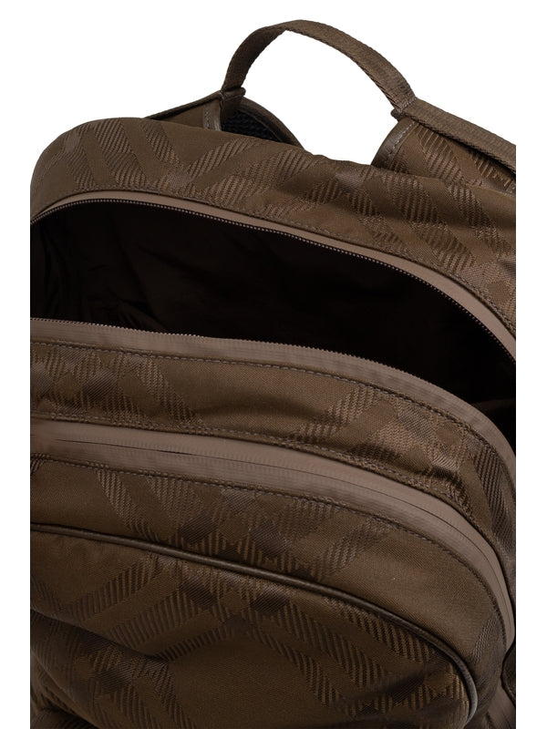 Check Jacquard Backpack