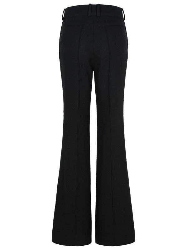 Wool Blend Flare Pants