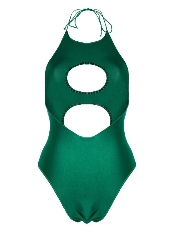 Halterneck Cutout Swimsuit