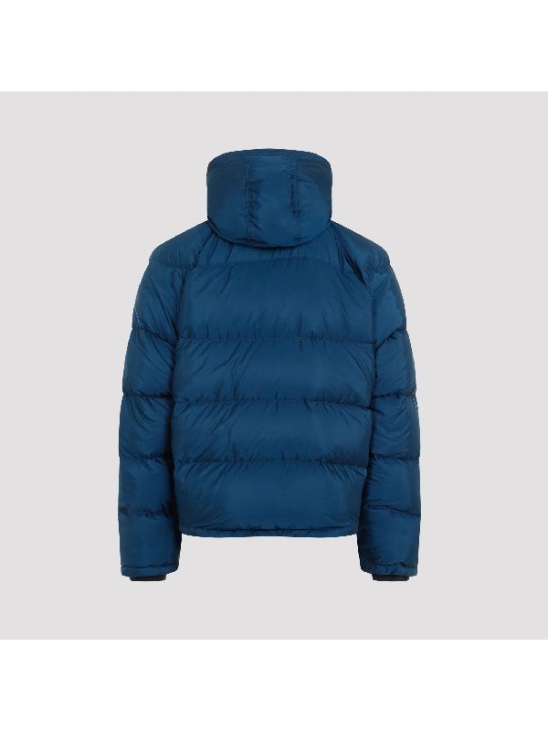 Triangle Logo Nylon Hooded
  Puffer