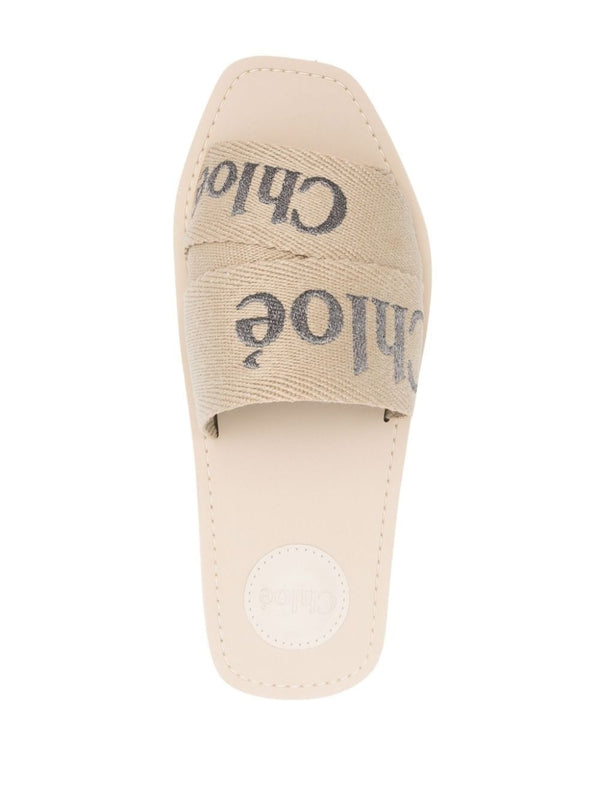 Woody Linen Sandal