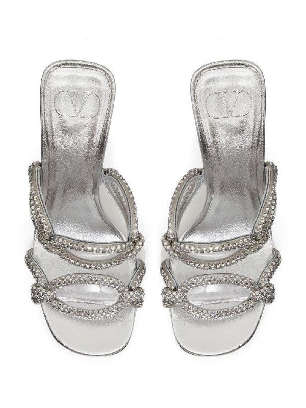 1967 Crystal Chain Strap Sandalheel