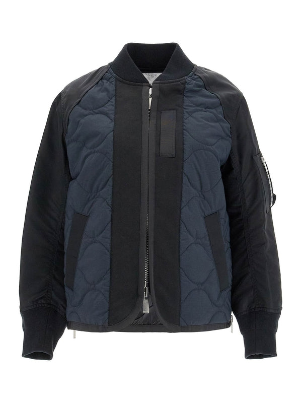 Nylon Quilted Bomber Jacket