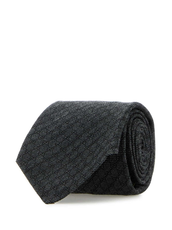 GG Logo Silk Wool Tie