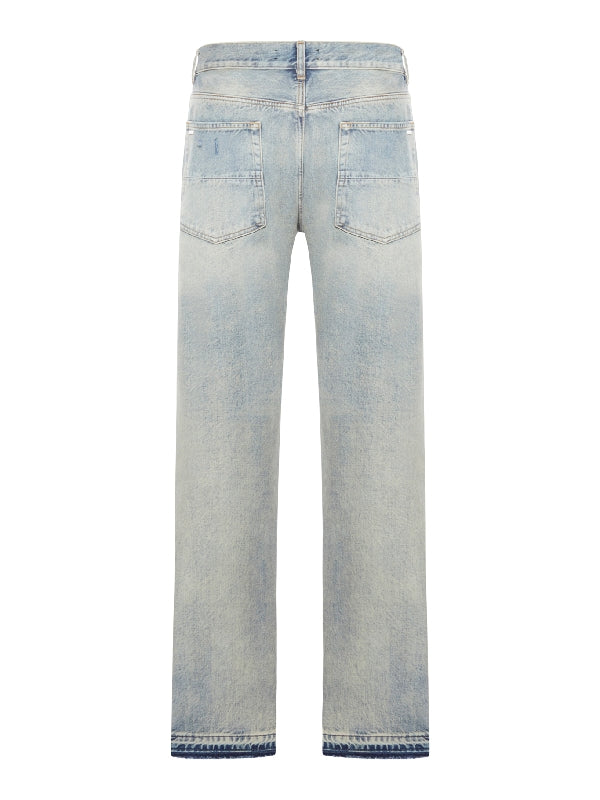 Vintage Effect Denim Pants