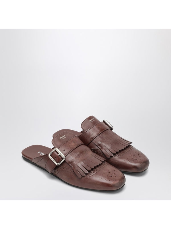 Prada Brown Slides