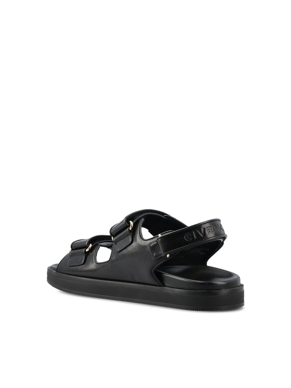 4g Metal Logo Velcro Sandals