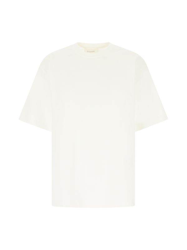 White Cotton Short Sleeve
  T-shirt