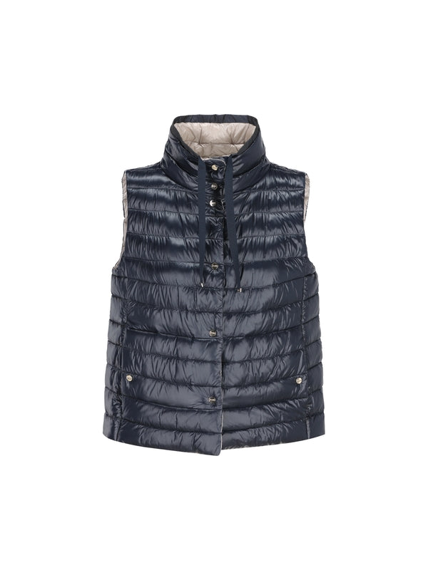 Reversible High Neck Padded Vest