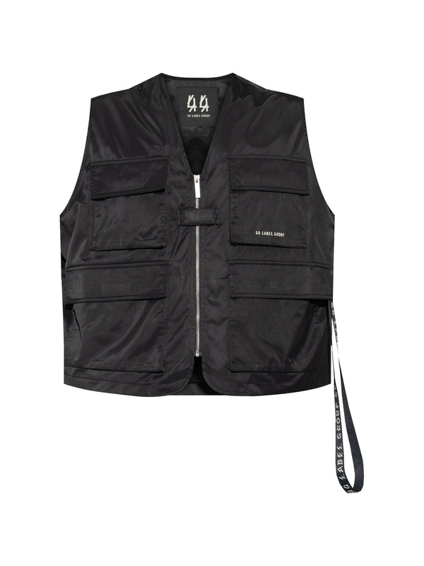 Logo Strap Detail Multipocket Vest