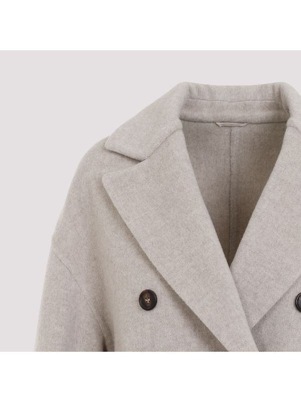 Wool Cashmere Double Breasted
  Coat