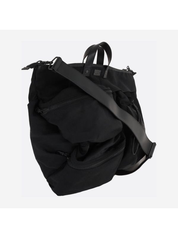 Multi-Pocket Nylon Large Tote Bag