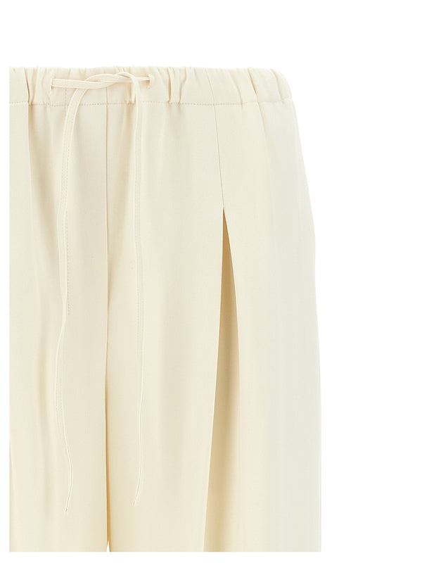 Drawstring
  Pleated Pants