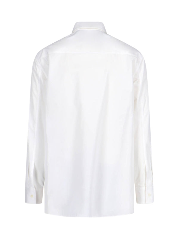 White Cotton Long Sleeve Shirt