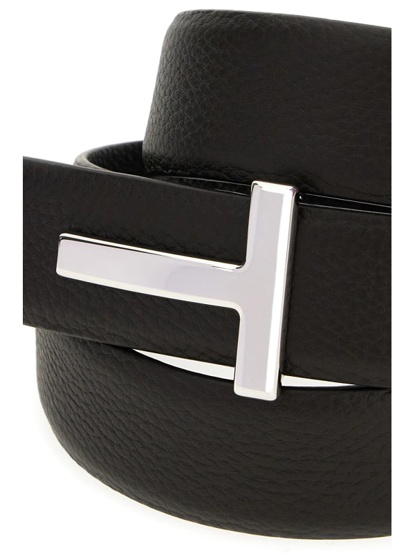 Tom Ford Black Leather Belts