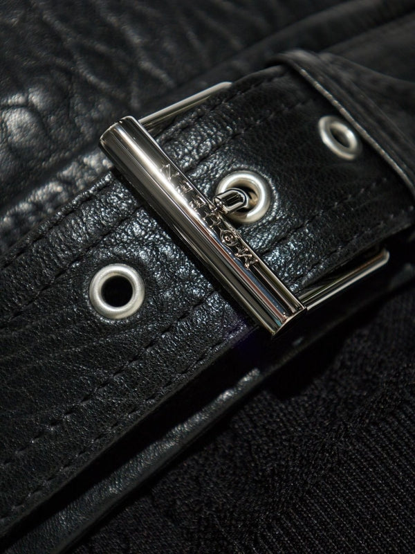 Alexander Mcqueen Black Biker