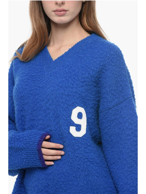 9 Patch V-Neck Knit