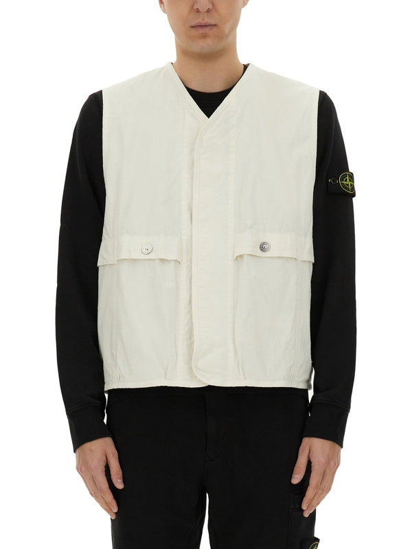 Wappen Patch Cotton Blend Vest