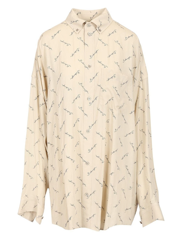 All-Over Logo Cocoon Shirt