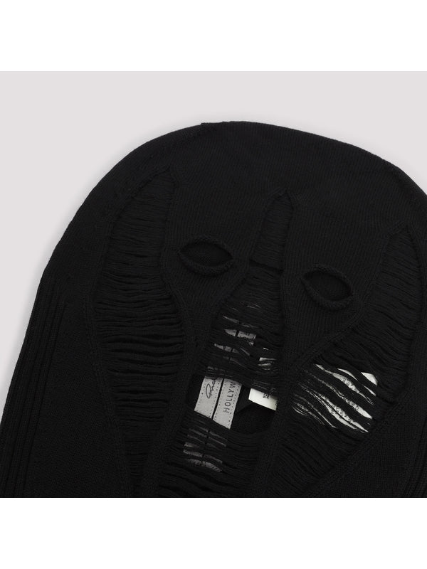 Skull Distressed Wool Balaclava