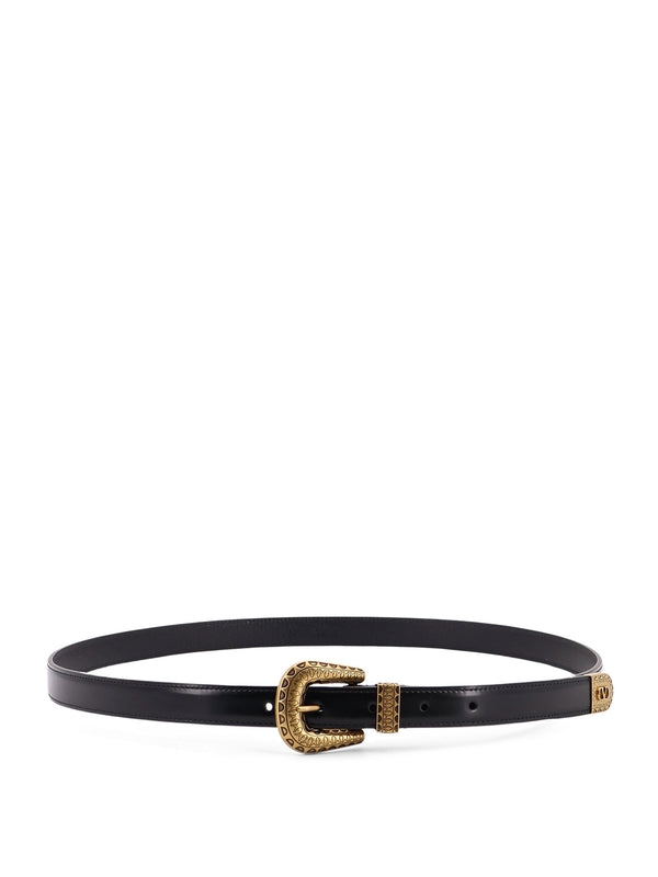 Valentino Black Leather Belts