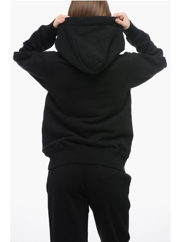 Multi Cord Drawstring Logo Hoodie