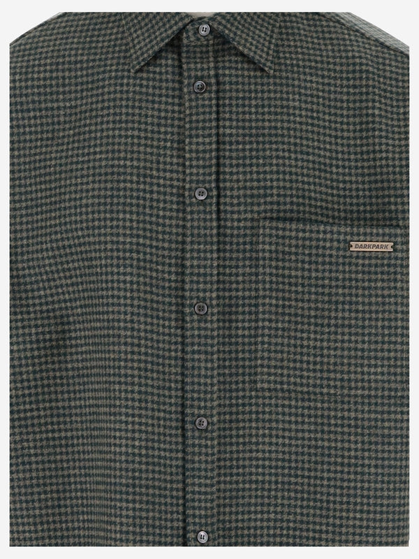 Wool Cashmere Check Shirt