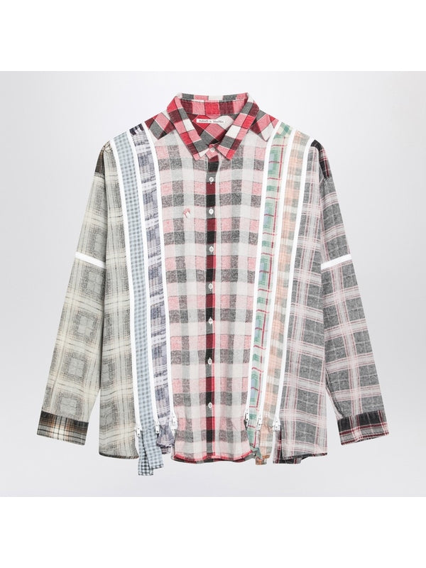 Flannel Check Zip Shirt